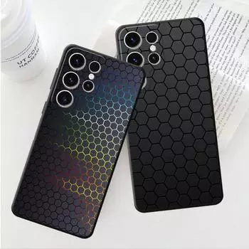 Чехол для телефона из углеродного волокна для Samsung Galaxy S23 Ultra 5g S20 Fe S10 S9 S22 Plus S8 S7 S10e S21 S10plus, черные мягкие чехлы Samsung S23 5G