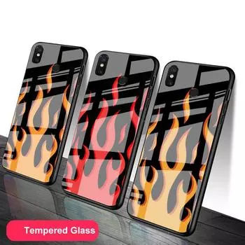Чехол для телефона из закаленного пламенем стекла для Redmi Note 5 6 7 8 Pro Note8T Note9S Redmi8 9 Redmi Note 6