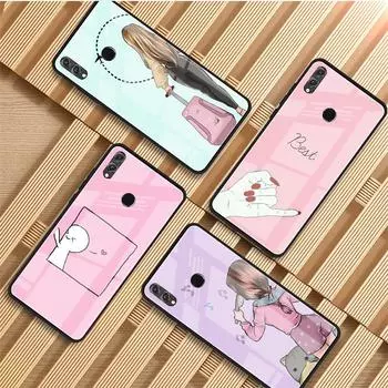 Чехол для телефона из закаленного стекла Best Friends для Huawei P20 P30 P40 P40 Lite Pro Psmart Mate 20 30, чехол Huawei P20
