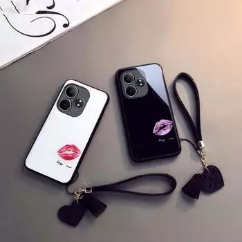 Чехол для телефона из закаленного стекла Love Heart для Honor Magic 6 Pro Magic 6 Lite, ударопрочный, жесткий чехол с кисточкой Honor Magic 6