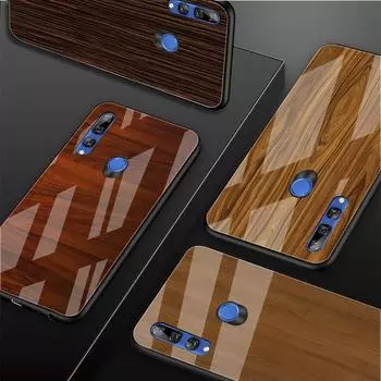 Чехол для телефона из закаленного стекла под дерево для Huawei Honor 8X9 10i 20i 20Lite 20Pro 30 Pro Honor 8X