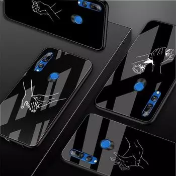 Чехол для телефона из закаленного стекла «Рука любви» для Huawei Honor 8X9 10i 20i 20Lite 20Pro 30 Pro Honor 8X