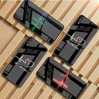Чехол для телефона из закаленного стекла с сердцем для Huawei P20 P30 P40 P40 Lite Pro Psmart Mate 20 30, чехол Huawei P20