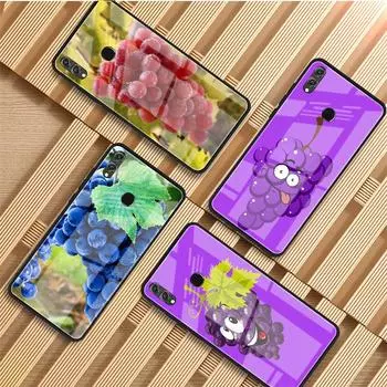 Чехол для телефона из закаленного стекла с виноградом для Huawei P20 P30 P40 P40 Lite Pro Psmart Mate 20 30, чехол Huawei P20