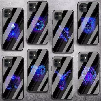 Чехол для телефона из закаленного стекла «Созвездия» для iPhone Samsung Galaxy OnePlus Oppo Xiaomi Redmi Note SA 7 8 9 10 11 12 13 14 20 21 22 53 Pro Max Ultra iPhone 6 or 6S