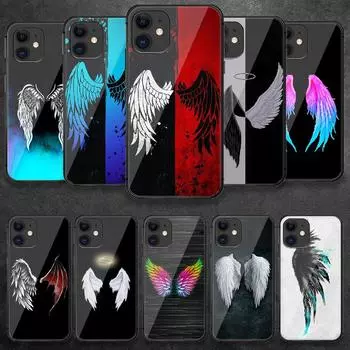 Чехол для телефона из закаленного стекла Wings Art для iPhone Samsung Galaxy OnePlus Oppo Xiaomi Redmi Note SA 7 8 9 10 11 12 13 14 20 21 22 53 Pro Max Plus Ultra iPhone 6 or 6S