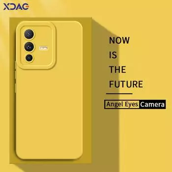 Чехол для телефона из жидкого силикона с ангельскими глазками для VIVO V23 Pro 5G, мягкий чехол для мобильного телефона VIVOV23 V 23 V23Pro, защитная сумка на 360 градусов VIVO V23 5G