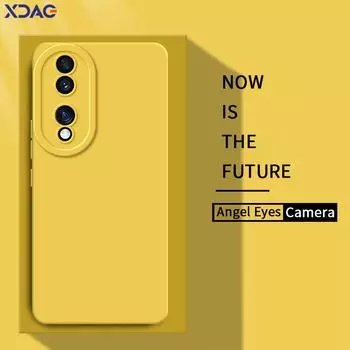 Чехол для телефона из жидкого силикона с ангельскими глазками для Honor 70 Pro Plus 360, защитный мягкий противоударный чехол Honor70 70Pro, роскошная сумка Honor 70