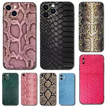 Чехол для телефона из змеиной кожи для iPhone Samsung Galaxy Redmi Xiaomi Oppo OnePlus Note SA 7 8 9 10 11 12 13 14 20 21 22 23 53 54 Pro Max Plus Ultra TPU Soft iPhone 6 or 6S