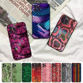 Чехол для телефона из змеиной кожи для Iphone 8 7 6 6s Plus X Se 2020 Xr Xs 14 11 12 13 Mini Pro Max мобильный чехол For iphone X or XS