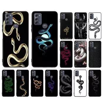 Чехол для телефона из змеиной кожи для Moto Edge 50 40 Pro Edge 40 30 Ultra Neo Fusion G Power G Stylus G Play E32 E20 E40 Moto E40