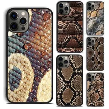 Чехол для телефона из змеиной кожи кобры и питона для iPhone 5 6 7 8 Plus X XR XS SE2020 Apple 11 12 13 mini Pro Max Galaxy S10 S20 S21 iPhone 5 5S SE