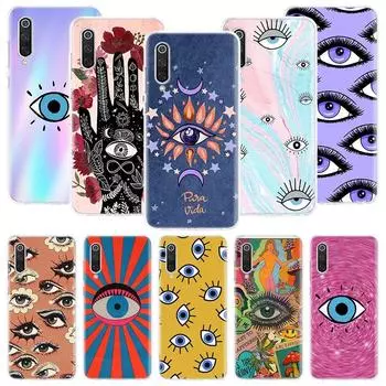 Чехол для телефона из золотой фольги «Сглаз» для Xiaomi Redmi Note 10 9 8 11 Pro 11T 11S 10S 9S 9A 9C 9T 8T 8A 7 7A 5 с художественным рисунком, чехол Redmi Note 10(10S)