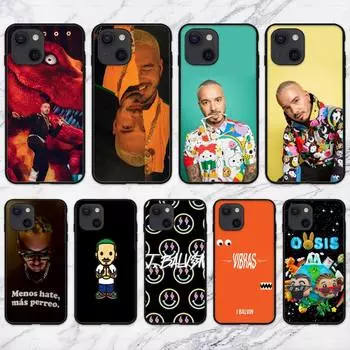 Чехол для телефона J Balvin Singer для iPhone 11 12 Mini 13 14 Pro XS Max X 8 7 6s Plus 5 SE XR Shell iPhone14ProMax