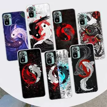 Чехол для телефона «Japan Koi Fish Yin Yang Art» для Xiaomi Redmi 10 10C 10A 9T 9C 9A 9 Prime 8 8A 7 7A 6 6A K20 K30 K40 Pro S2 Fundas Cov Redmi 10