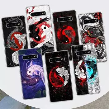 Чехол для телефона «Japan Koi Fish Yin Yang Art» для Samsung Galaxy S10 Plus S20 FE S21 S22 Ultra S10E S9 S8 + S6 S7 Edge Lite Shell Coque Samsung S20