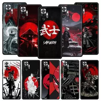 Чехол для телефона Japan Redsun Samurai Bushido для Xiaomi Redmi Note 12 11 10 Pro Plus 9S 9 8 7 9T 8T 10C 9C 9A K50 Gaming Soft Cover Redmi Note 12Pro 4G