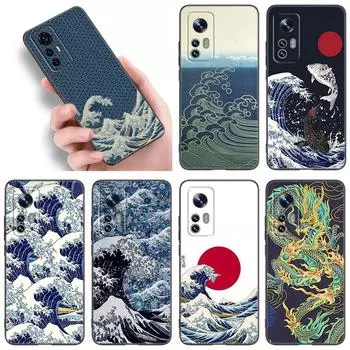 Чехол для телефона Japan Wave Anime Dragon для Xiaomi Mi A2 8 9 SE Note 10 10T 11 12 Lite 9T 11T 12S 12T Pro A3 6X 12X TPU черный чехол Xiaomi Mi A2(6X)
