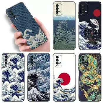Чехол для телефона Japan Wave Anime Dragon для Xiaomi Redmi Note 5 6 9T K20 K40 K50 Pro 7A 8A 9A 9C 9i 10A 10C A1 S2 TPU черный чехол Redmi Note 5(Pro)