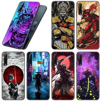 Чехол для телефона Japanese Samurai для Huawei Honor 10X Lite 7A 7S 8A 8S 8C 8X 9A 9C 10i 20i 30i 20S 20E 9X Pro 10 8 Lite черный чехол Honor 8C