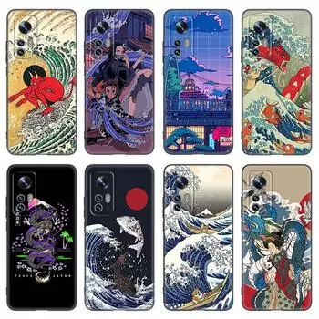 Чехол для телефона Japanese Wave Anime Dragon для Xiaomi Mi 10T 11i 11T Note 10 11 Lite NE F1 POCO F3 M3 X3 GT NFC M4 X4 Pro 5G Cover Xiaomi Mi 11 5G