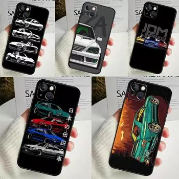 Чехол для телефона JDM Legend Drift Car для iPhone 16 15 14 12 11 13 Pro Max 7 8 Plus X XR XS Max 13 12 Mini iPhone 15 Plus