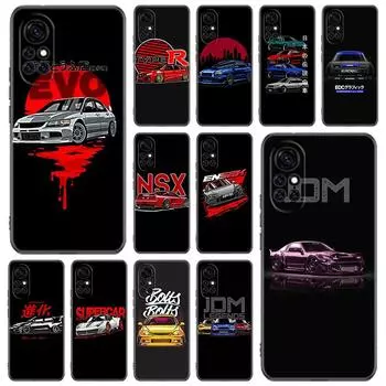 Чехол для телефона JDM Tokyo Drift Sports Car для Huawei Honor 60 50 SE 30S Mate 30 20 10 Lite 40 Nova 9 8 Pro Y60 8i 7i 7SE 5T Premium Huawei Nova 5T