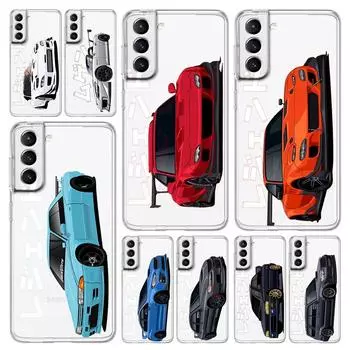Чехол для телефона JDM Tokyo Drift Sports Car для Samsung Galaxy S23 S22 Ultra S20 S21 FE 5G S10 S10E S9 S8 Plus 4G, силиконовый прозрачный чехол Samsung S8 Plus