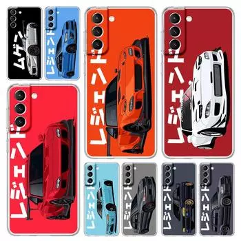 Чехол для телефона JDM Tokyo Drift Sports Car для Samsung Galaxy S22 5G S20 Ultra S21 FE 5G S10E S9 S8 S10 Plus Note 20 10, прозрачный чехол Samsung S8