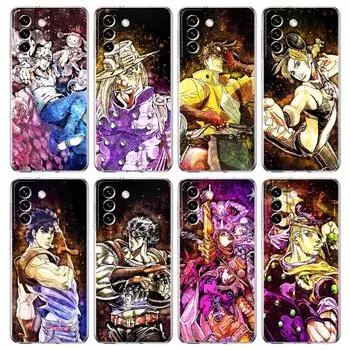 Чехол для телефона Jojo Bizarre Adventure для Samsung Galaxy S22 5G S20 Ultra S21 FE 5G S10E S9 S8 S10 Plus Note 20 10, прозрачная задняя крышка Samsung S8