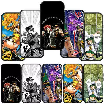 Чехол для телефона JoJo s Bizarre Adventure для iPhone 15 14 Xiaomi Redmi Note 13 12 11 10 9 Pro Max X XR Samsung Galaxy S24 S23 13C Huawei OPPO Anime Lovely for Samsung Galaxy A55 5G аэро