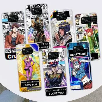 Чехол для телефона JoJo s Bizarre Adventure Art для Xiaomi Mi 11 Lite 11i 12X 12 9 8 11T 10T 9T Pro 10 5X 6X Ultra 5G Cover Coque Capa Xiaomi Mi 11 Lite