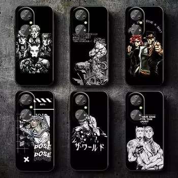 Чехол для телефона JoJo s Bizarre Adventure Anime для Huawei P50 P40 P30 P20 Lite 5G Nova Plus 9 SE Pro 5T Y9S Y9 Prime Y6 Black TPU Y6 2019