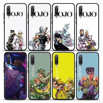 Чехол для телефона JoJos Bizarre Adventure с рисунком аниме для Xiaomi Mi A2 8 9 SE 9T 10 10T 10S CC9 E Note 10 Lite Pro, черный чехол Fundas Xiaomi Mi A2 Lite