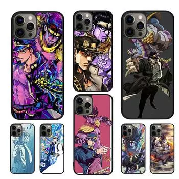 Чехол для телефона Jotaro Kujo Star Platinum JoJo с аниме для iPhone 11 12 13 14 Pro Max mini XR XS SE 2020 7 8 Plus Samsung S21 S22 Coque iPhone 6plus