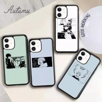 Чехол для телефона Jujutsu Kaisen для iPhone 11 12 13 14 Pro Max mini X XR XS SE 2020 5 6S 7 8 Plus Samsung Galaxy S21 S22 iPhone 6plus