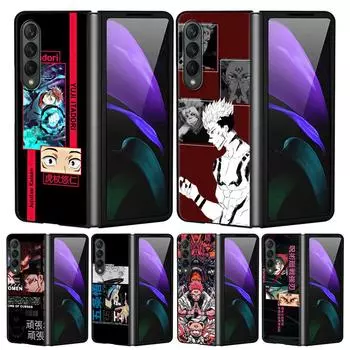 Чехол для телефона Jujutsu Kaisen для Samsung Galaxy ZFold4 ZFold3 Z Fold3 Z Fold4 5G Z Fold 4 Z Fold Anime Black Funda Capa Hard PC Samsung Z Fold3 5G