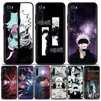 Чехол для телефона Jujutsu Kaisen для Xiaomi Redmi 9 9C NFC 9T 10 10C 6 7 8 A K40 K50 Pro Plus Yuji Itadori Satoru Gojo Anime Redmi 6