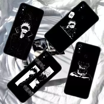Чехол для телефона Jujutsu Kaisen с аниме для Xiaomi Redmi Note 11 10 9T 8 7 Pro Redmi 9 9A 9C 8 7 6, мягкий черный чехол для телефона Redmi Note 11 or 11S