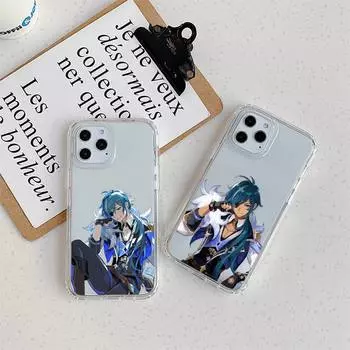Чехол для телефона Kaeya Genshin Impact для iPhone 11 12 Mini 13 Pro XS Max X 8 7 6s Plus 5 SE XR Прозрачный чехол iPhone13PROMAX