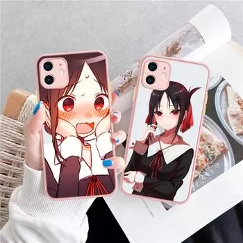 Чехол для телефона Kaguya Sama Love is War для iPhone 14 11 12 13 Mini Pro Max 8 7 Plus X XR XS MAX полупрозрачный матовый чехол iPhone 14 pro