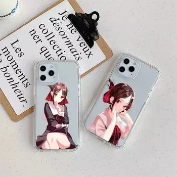 Чехол для телефона Kaguya sama Love Is War для iPhone 11 12 Mini 13 Pro XS Max X 8 7 6s Plus 5 SE XR с прозрачным корпусом iPhone13PROMAX