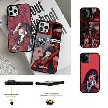 Чехол для телефона Kakegurui для iPhone 13 12 Mini 11 Pro Max 7 8 Plus X Xs Max XR PC Жесткий силиконовый чехол Shell iphone xs max