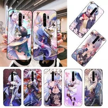 Чехол для телефона Kamisato Ayaka Genshin для Xiaomi Mi 12 11T 10T 9T Lite Pro Ultra Note 10 Poco F3 F4 X4 GT, мягкий черный чехол для телефона Xiaomi 12 or 12X