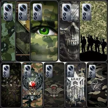 Чехол для телефона камуфляжного цвета для Xiaomi Mi 13 12 11T 10T 12T Pro 12X 11i 11 Ultra 10 Lite 5G 9 8 6X 5X A1 A2 Cover Capa Coque Fun Xiaomi Mi 6X