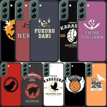 Чехол для телефона Karasuno Nekoma Crest для Samsung Galaxy A02S A12 A22 A32 A42 A52S A72 4G 5G A03S A13 A23 A33 A53 A73 A9 A8 A7 A6 F12 Samsung A02S