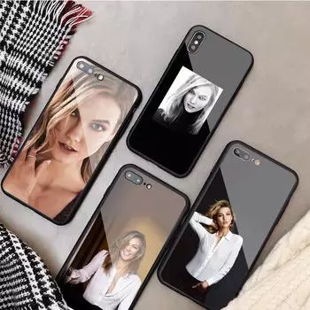 Чехол для телефона Karlie Kloss из закаленного стекла для iPhone 12 11 Pro Max 5 6 7 8 PLUS X XS XR XSMax Shell 12Pro Cover Shell iPhone 5 5S SE