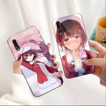 Чехол для телефона Katou Megumi Saekano для Huawei P50 P40 P30 P20 Pro Mate 40 30 20 Pro Nova 9 8 7 из поликарбонатного стекла Huawei P50 Pro
