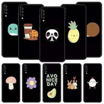 Чехол для телефона Kawaii Avocado Cute Panda Flower для Samsung A12 A32 A50 A70 A20E A20S A10 A10S A22 A40 A42 A52 5G A02S A04s Samsung A52