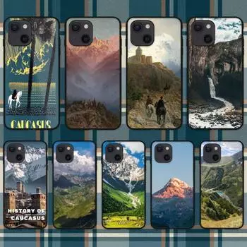 Чехол для телефона «Кавказ» для iPhone 11 12 Mini 13 14 15 Pro XS Max X Plus SE XR Shell iPhone15promax
